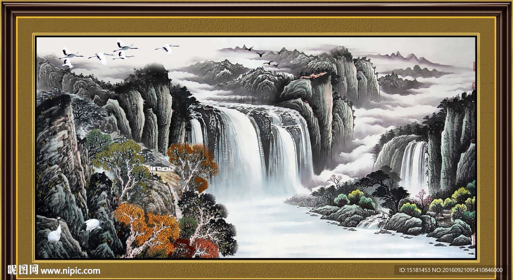 巨幅山水画