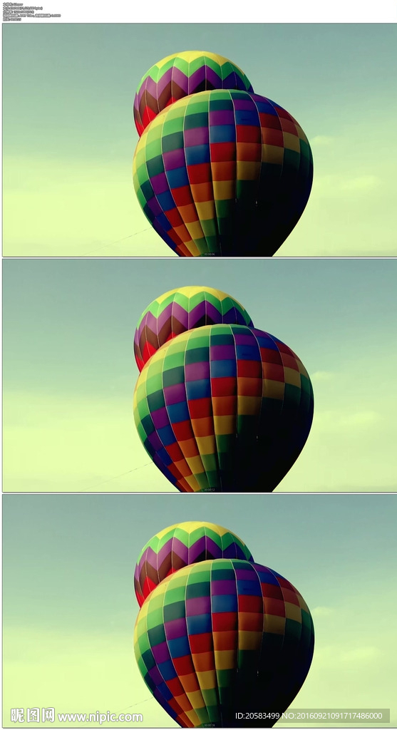 唯美彩色热气球