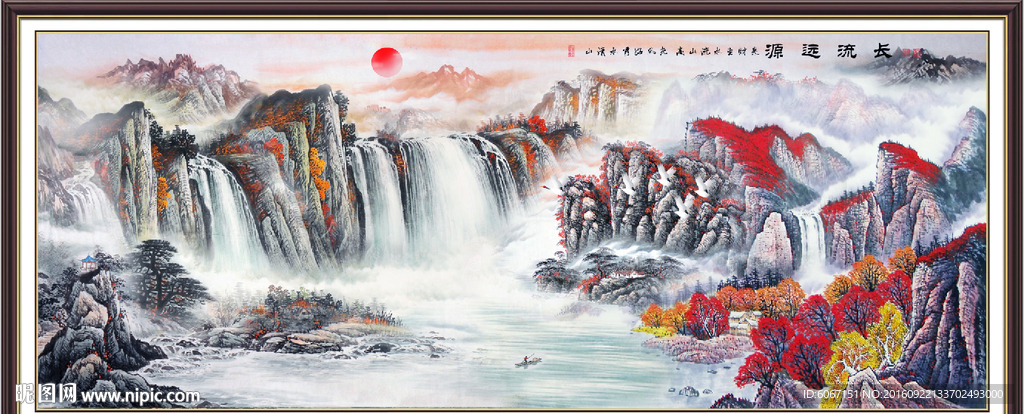 水墨山水画