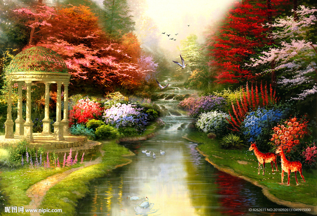 乡村油画