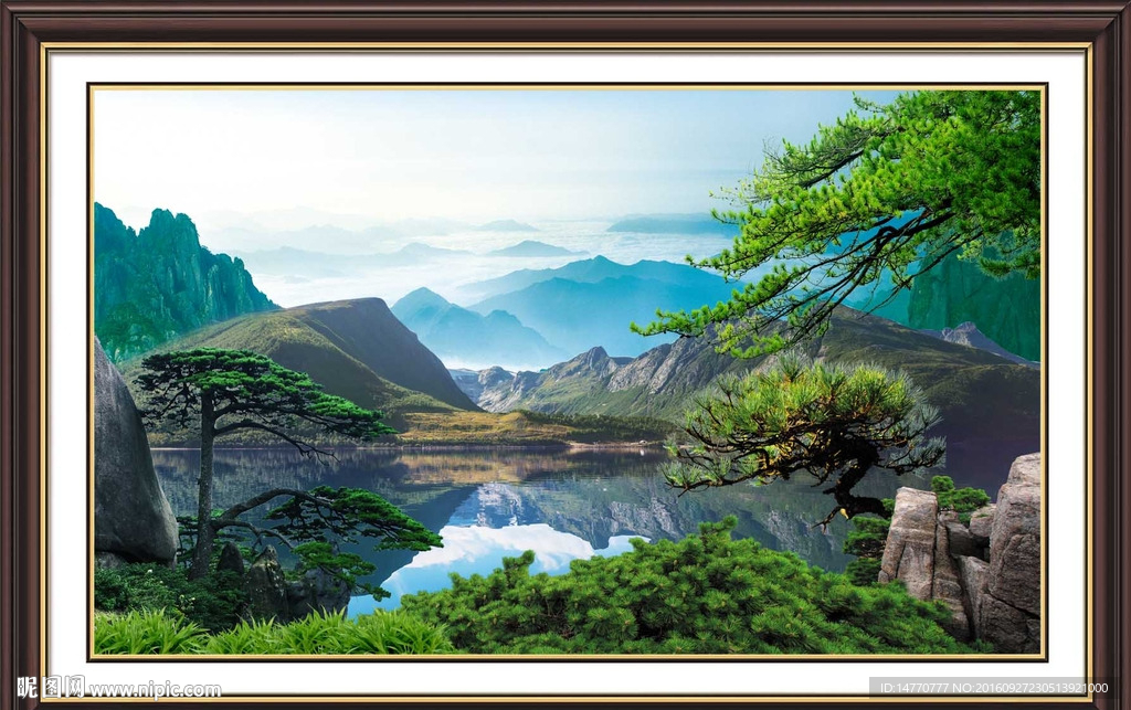 风景迎客松