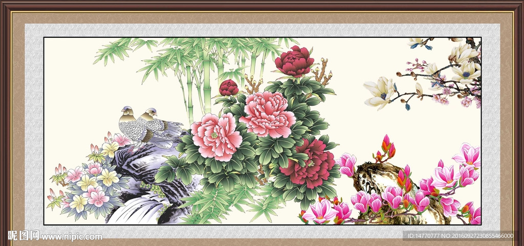 国画牡丹