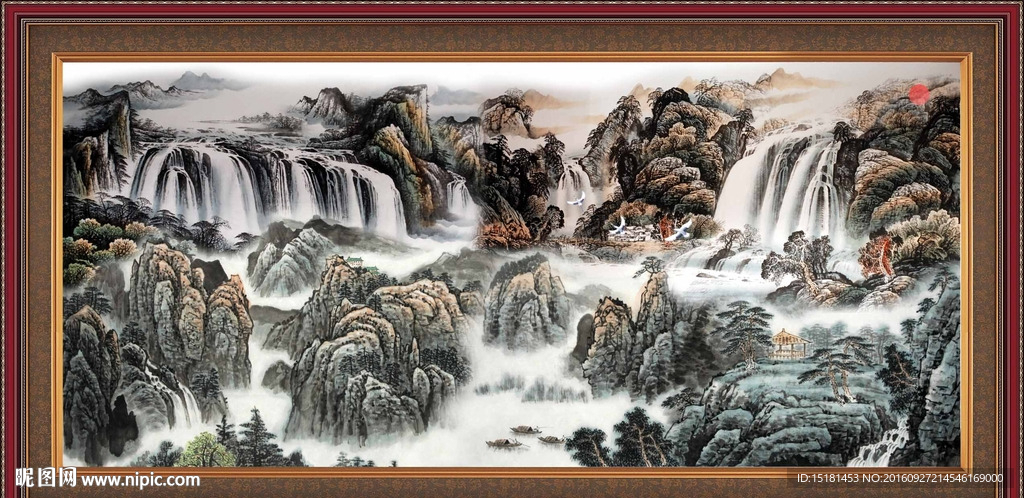水墨山水画