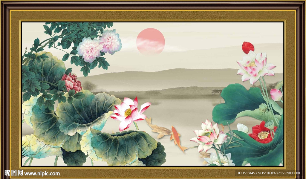 荷花图