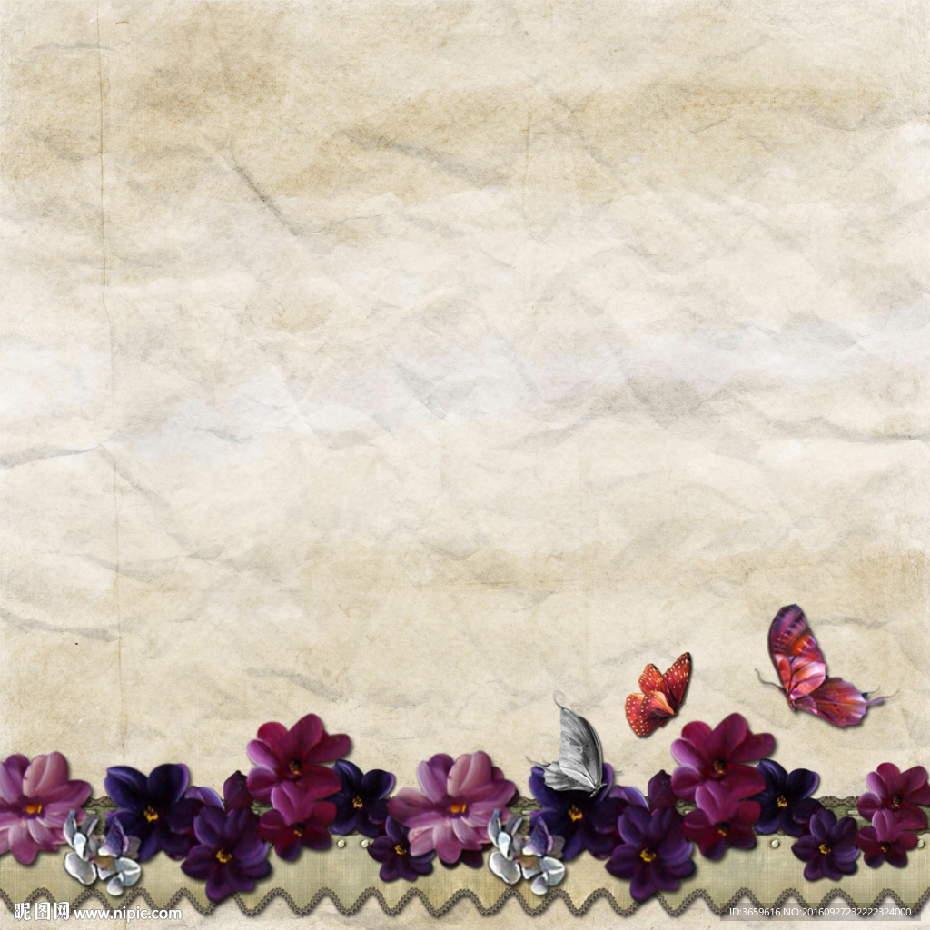 花卉纸张背景