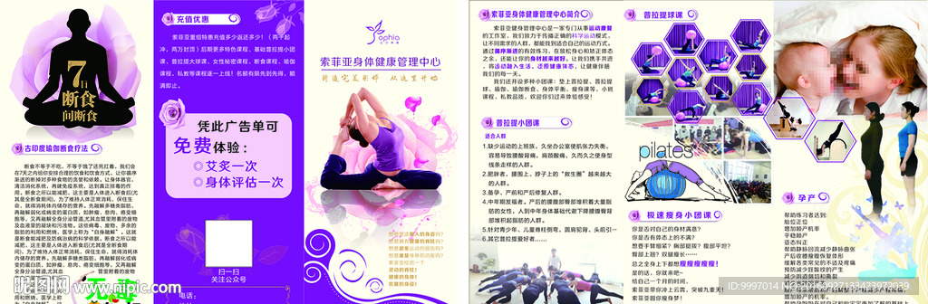 索菲亚身体三折页