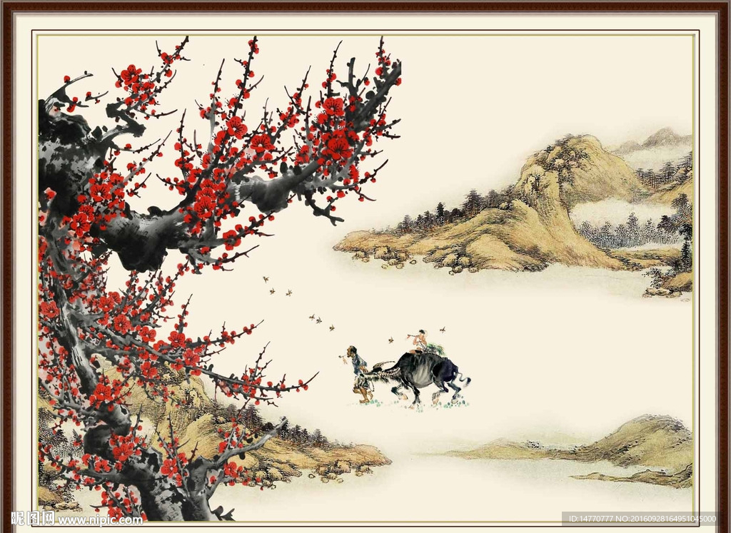 国画梅花