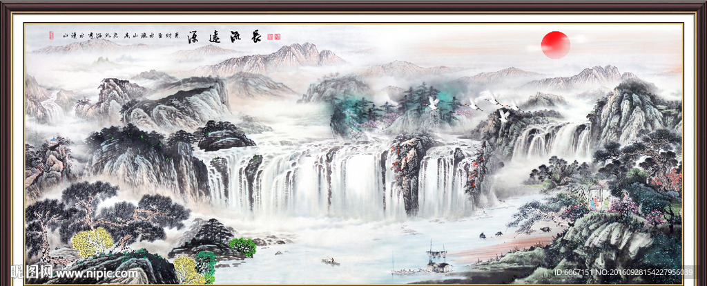 巨幅山水画