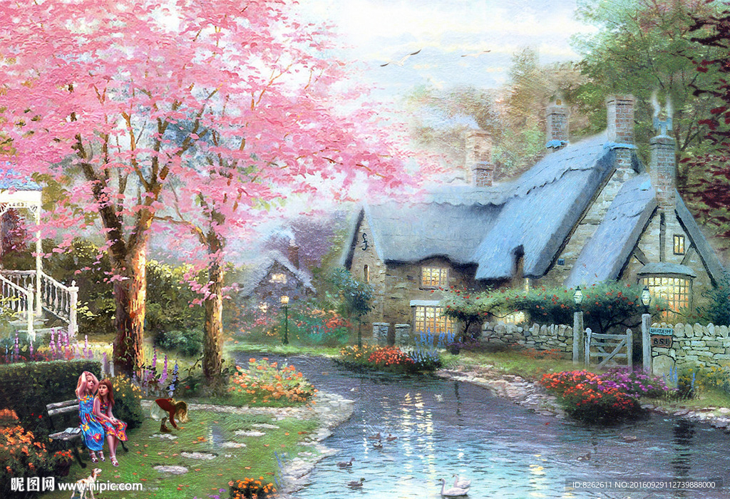 乡村油画