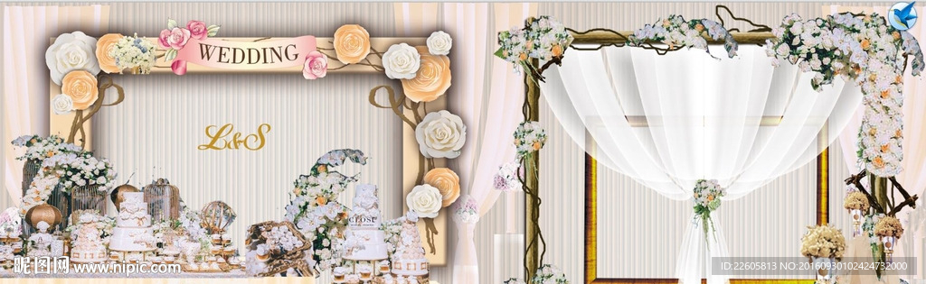 婚礼甜品效果图