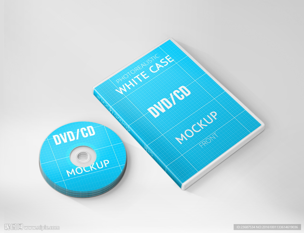 智能贴图模版包装效果图