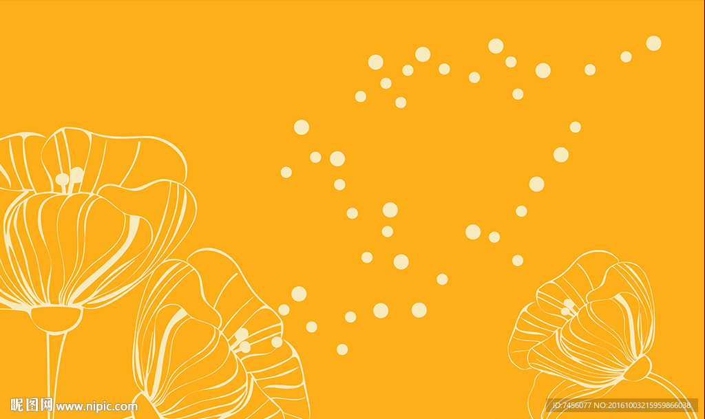 唯美飘花简约时尚背景墙