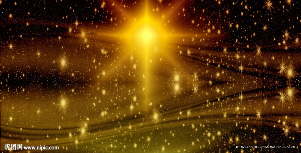 黄色星光背景