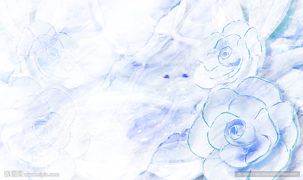 玉雕浮雕玫瑰花立体玉雕背景墙