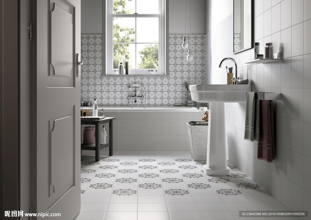 瓷砖效果图  洗手间  浴室