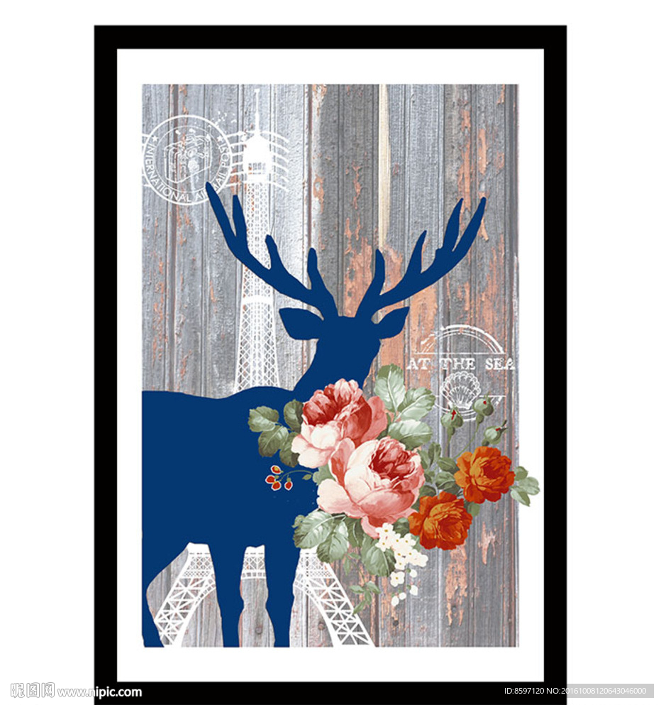 北欧风格动物小鹿创意小清新装饰