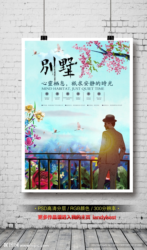 地产海报 别墅
