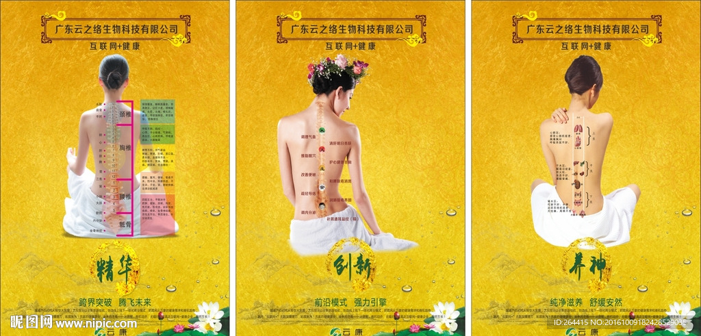 生物理疗穴位养生健康美女