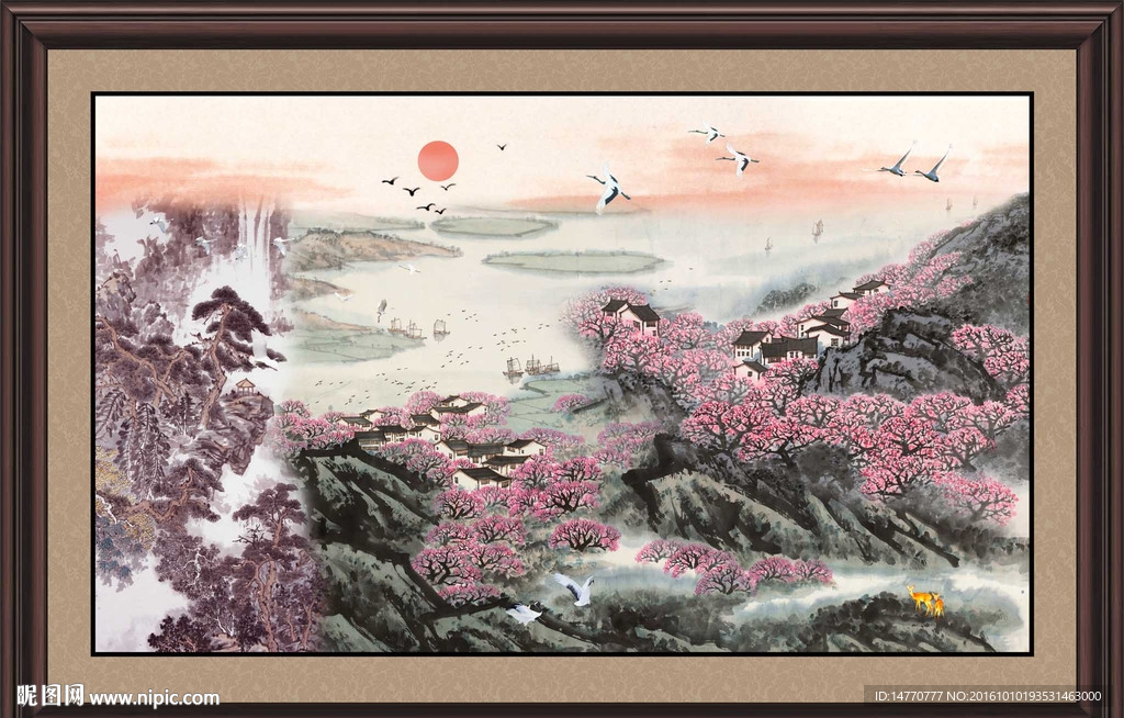 巨幅山水画