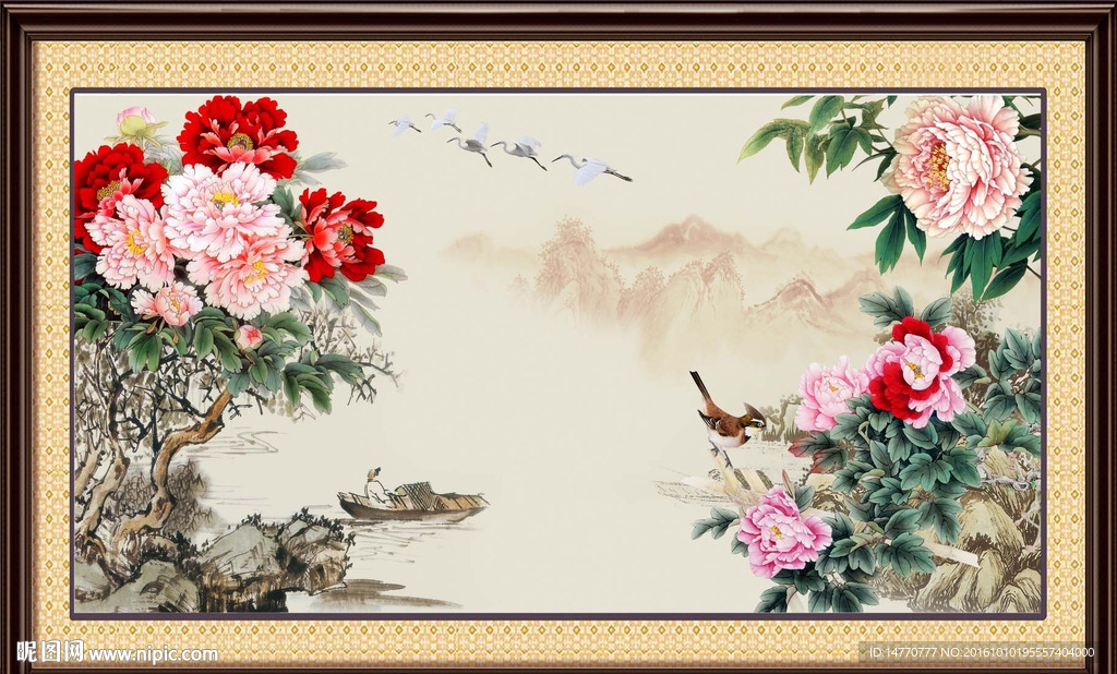 牡丹国画
