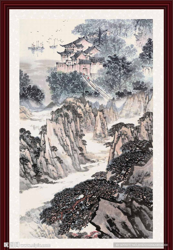 国画山水风景