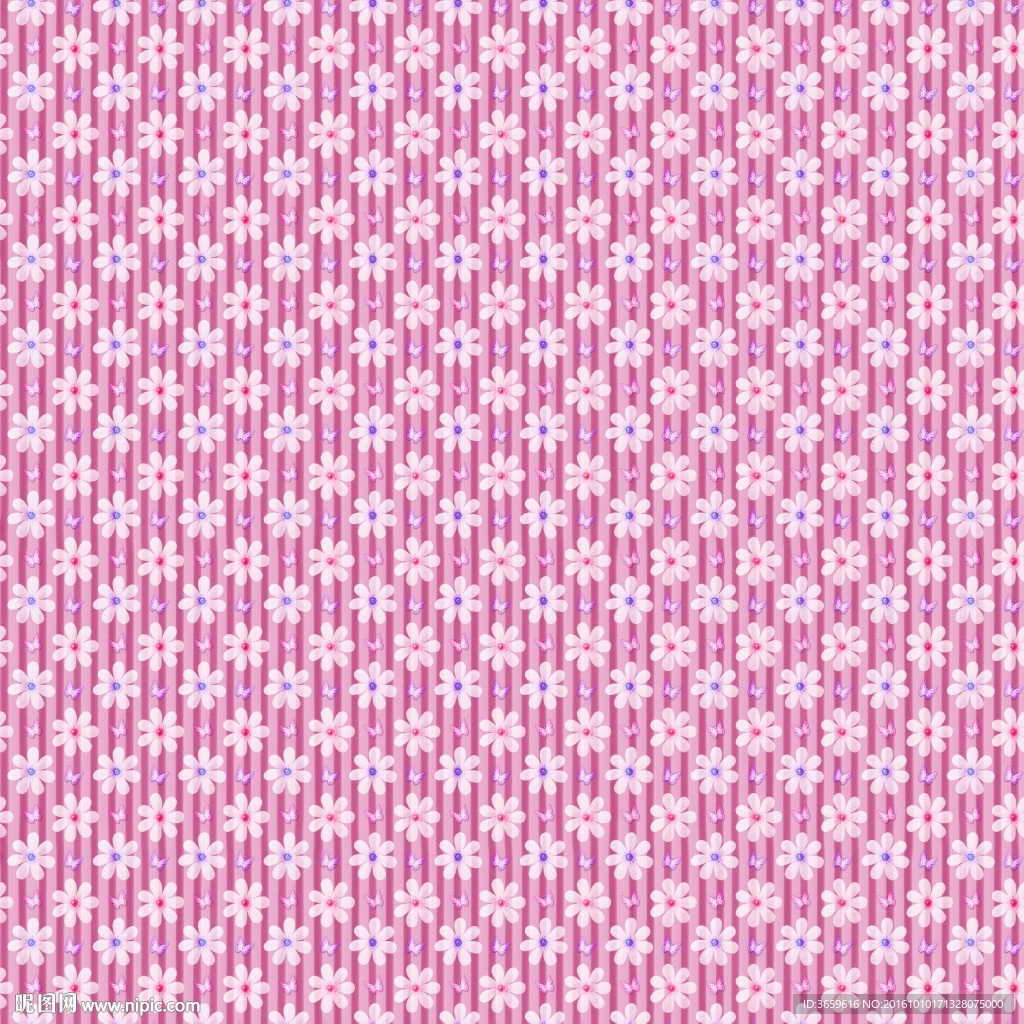 粉色花纹
