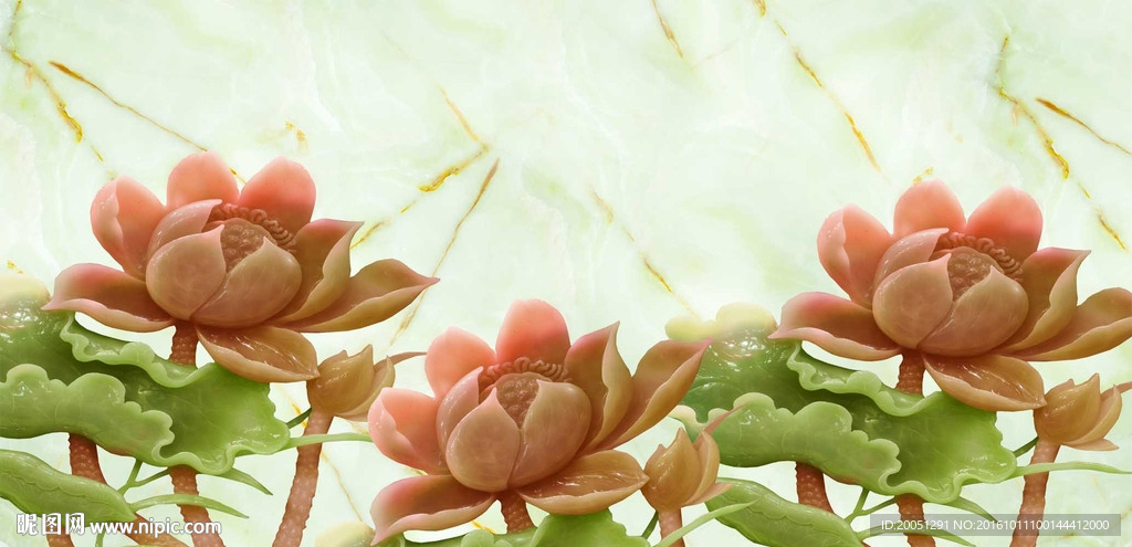 3d玉雕背景墙