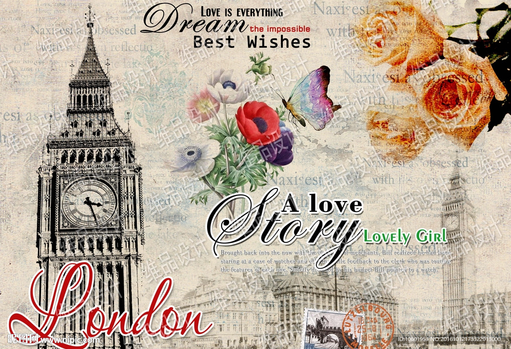 欧美风格装饰画