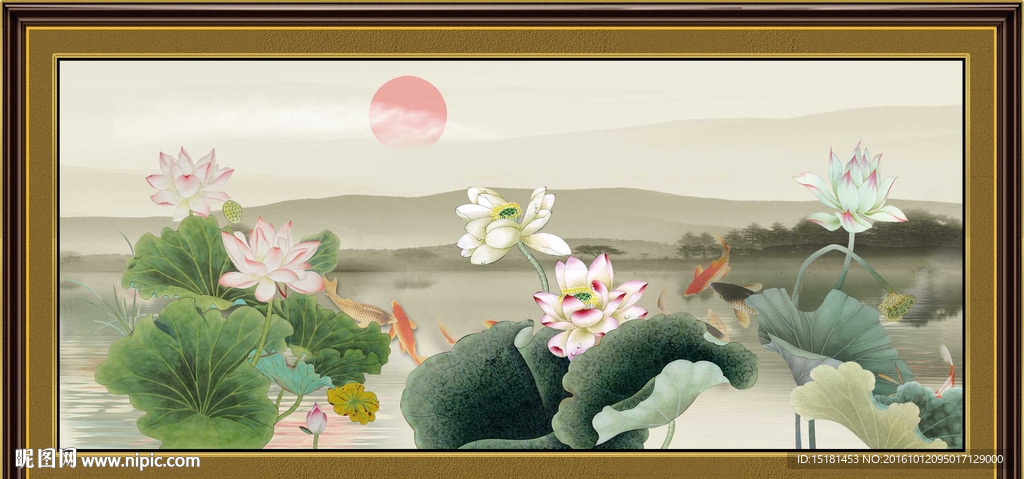 荷花图