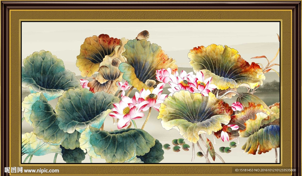 荷花图