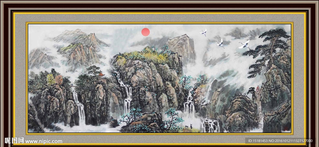 水墨山水画