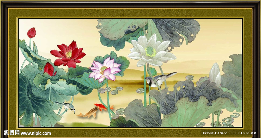 荷花图