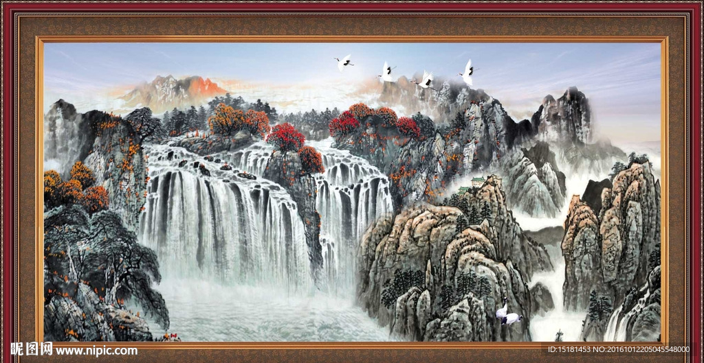 国画山水画
