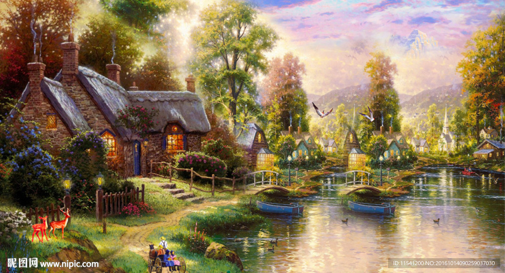 油画风景