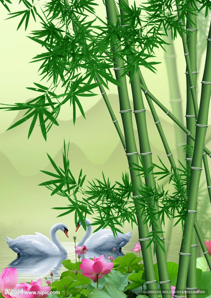 3d竹子玄关