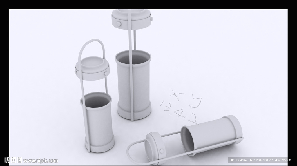 3D垃圾桶模型