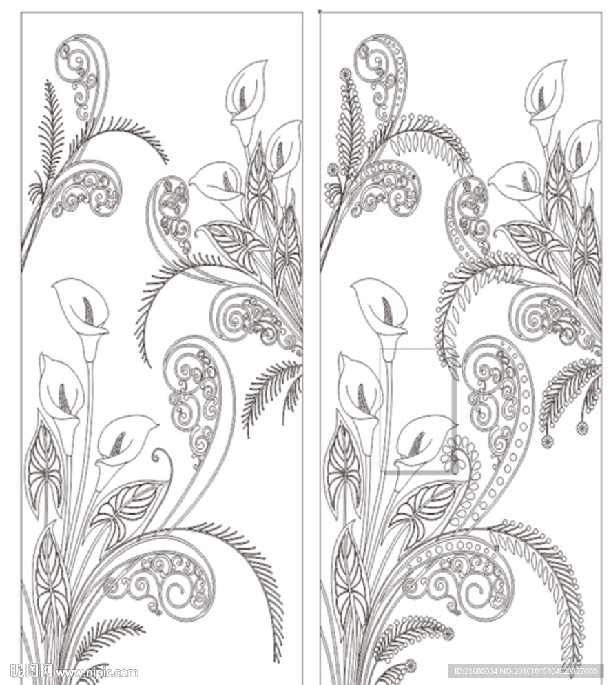 马蹄莲背景玄关