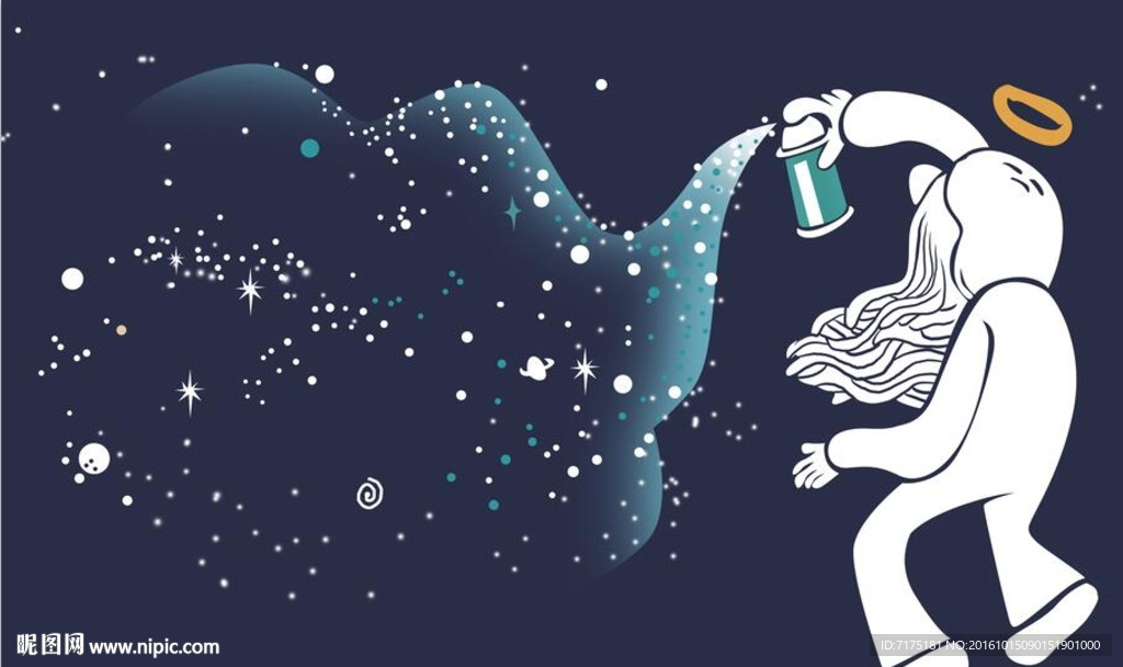 复古涂鸦背景墙