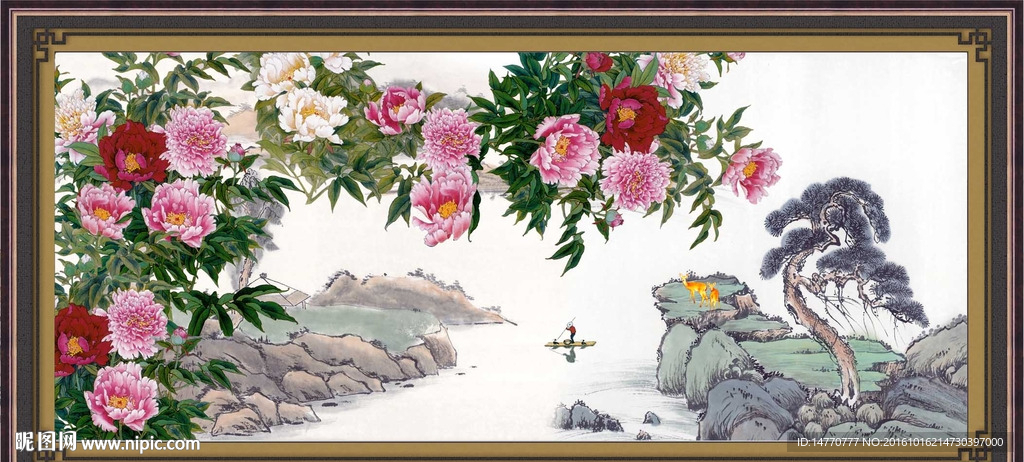 国画牡丹
