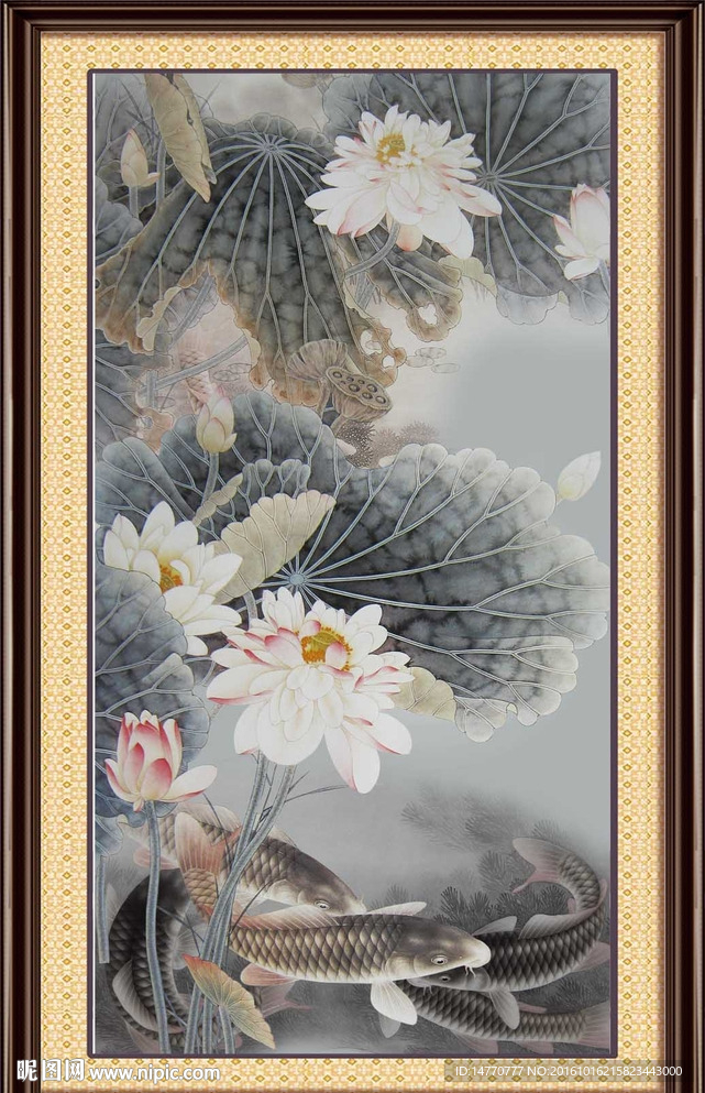 水墨荷花