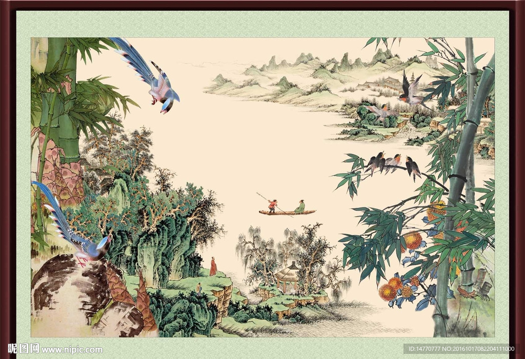 国画竹子