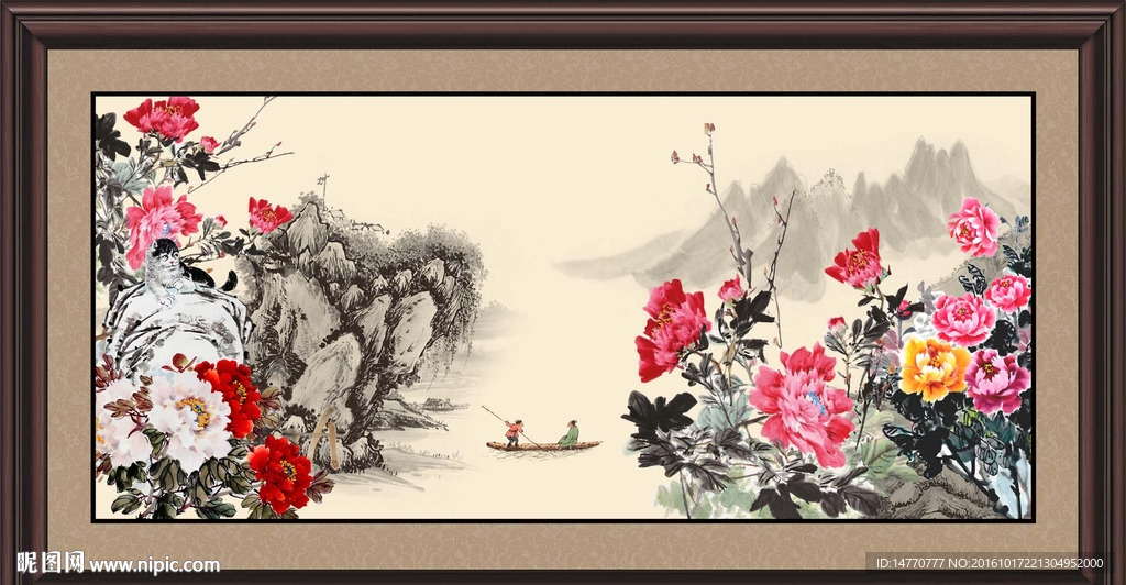 国画牡丹