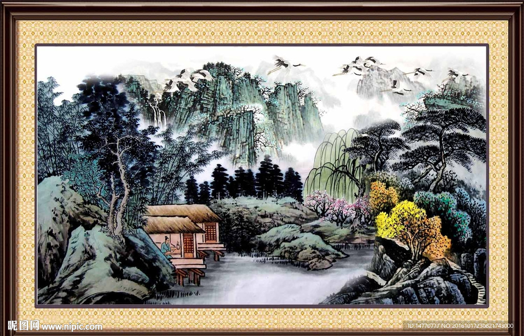 巨幅山水画