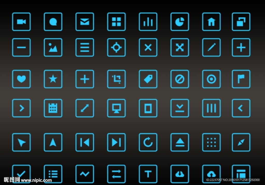 按钮图标标志标识