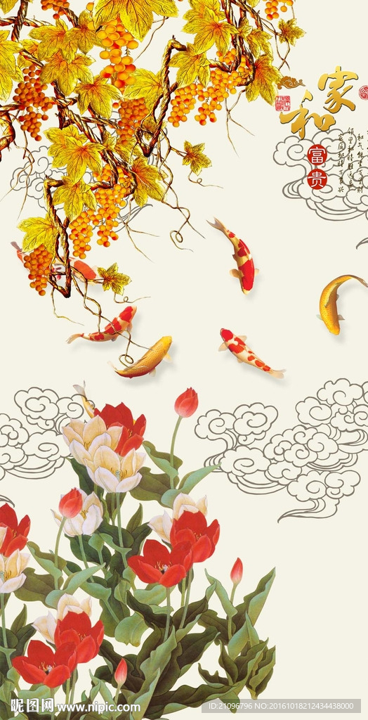 中式玄关背景墙