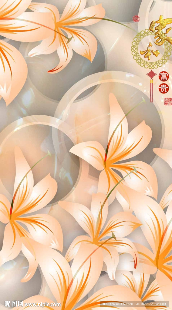 梦幻花朵玄关