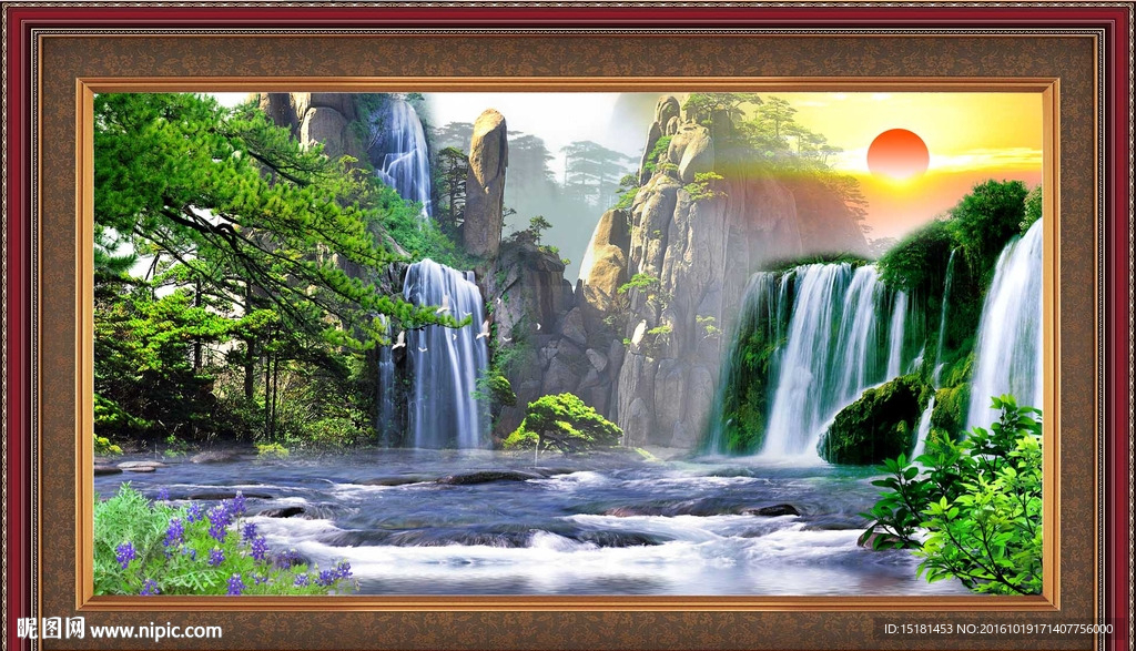 流水风景