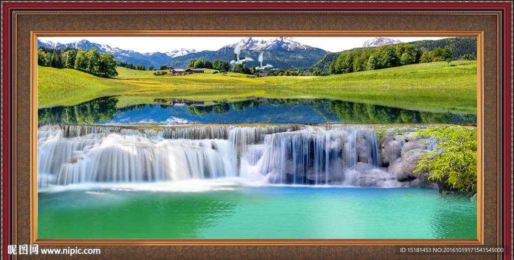 流水风景