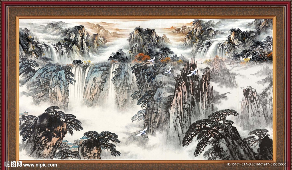 水墨山水画