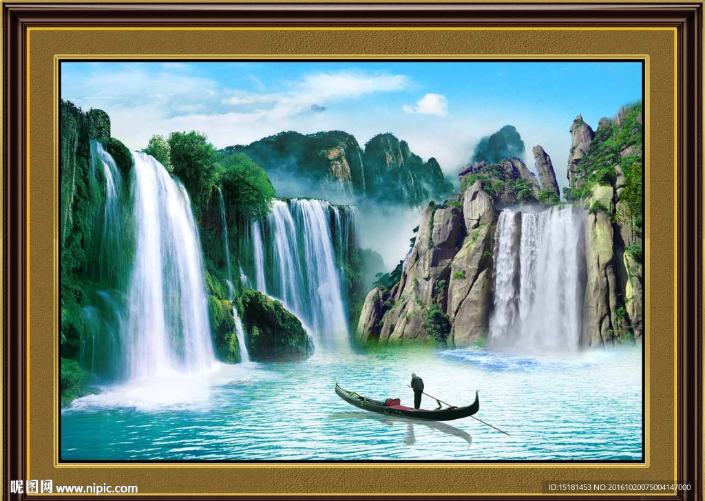 流水风景